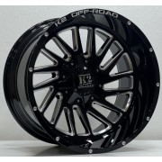 SRW 0207 20X12 6X139.7 ET-44 BLACK MILLING